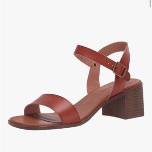 Rock & Candy by Zigi | 9 | Cognac Faux-Leather Block Heel Sandals